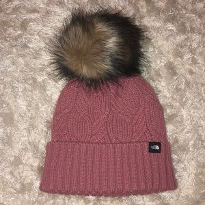 NorthFace Beanie with Pompom